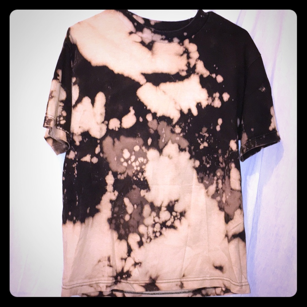 One of a kind dark tie-dye cotton men’s t-shirt
